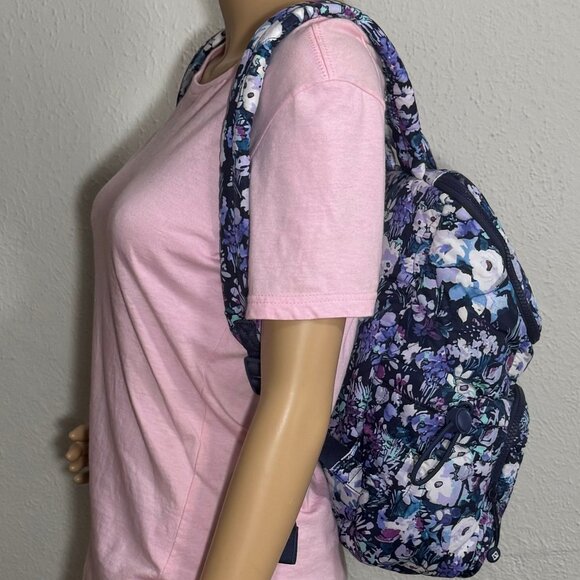 Vera Bradley Featherweight Backpack Artist\'s Garden Purple NWT main image 5